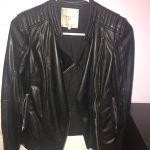 Faux leather jacket